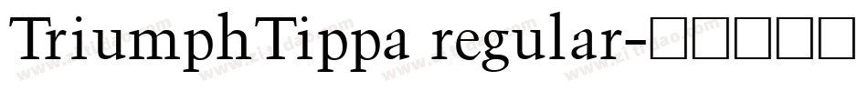 TriumphTippa regular字体转换